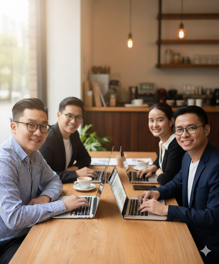 Team of professional accounting experts